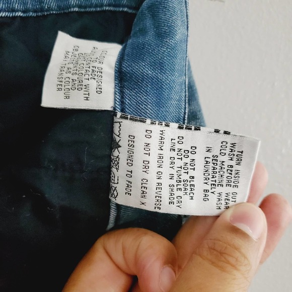 sass & bide Night Vision Denim Crop Distressed High Waist Jeans Women's Size 4 - Picture 9 of 9